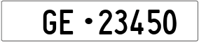Trailer License Plate